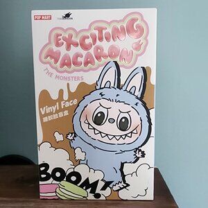 THE MONSTERS - Exciting Macaron Vinyl Face Plush Pendant SESAME BEAN Labubu